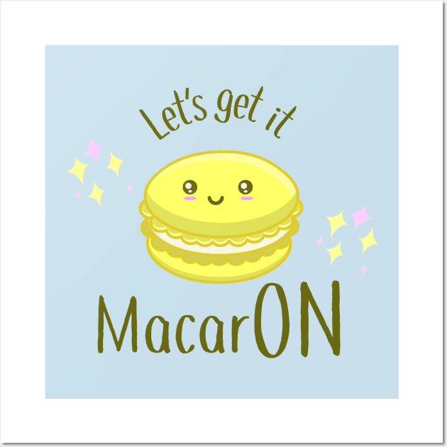 Macaron Lemon Wall Art by AnishaCreations